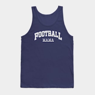 Football Mama College, Retro Football Player Mom Tank Top